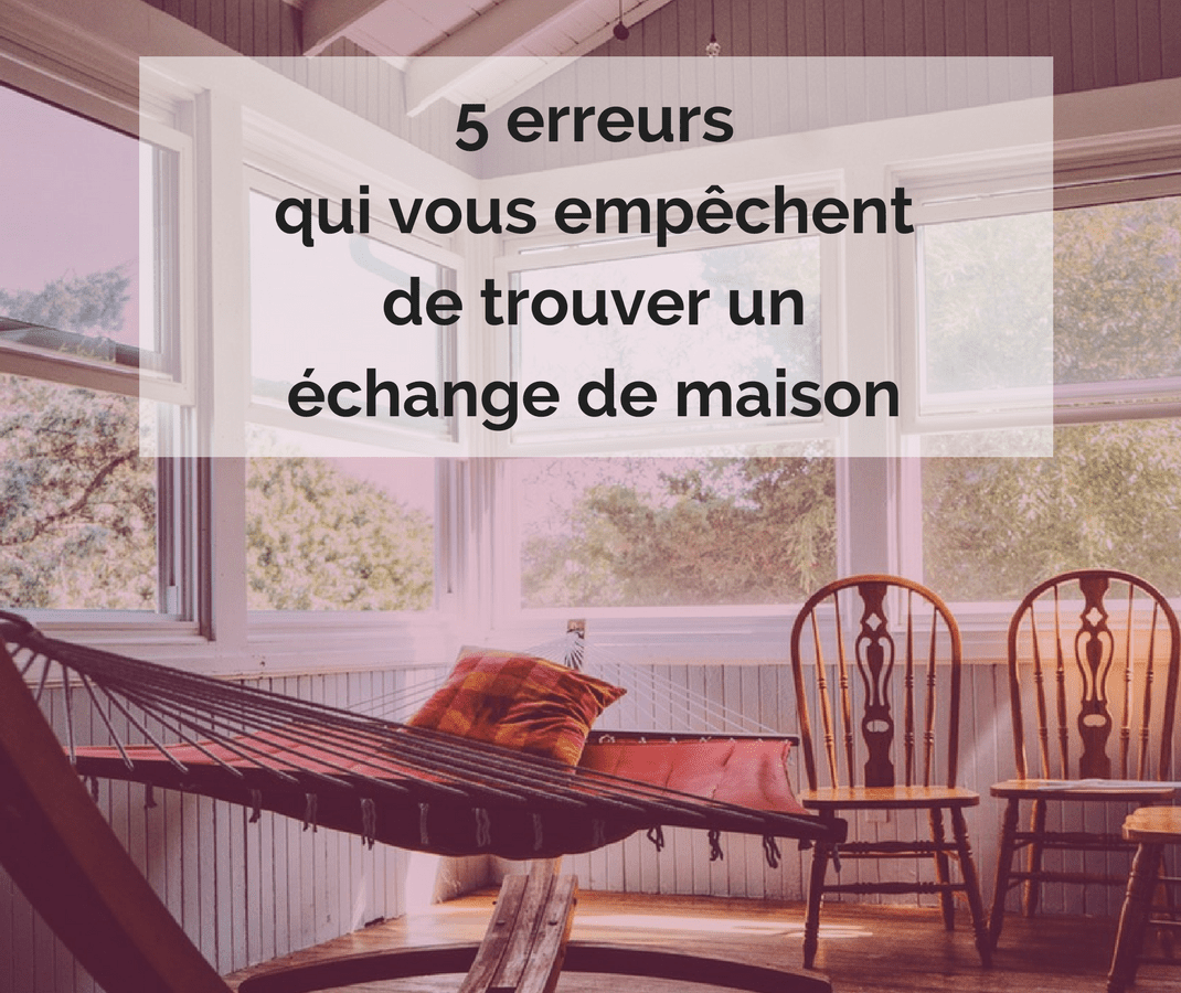 comment trouver un échange de maison