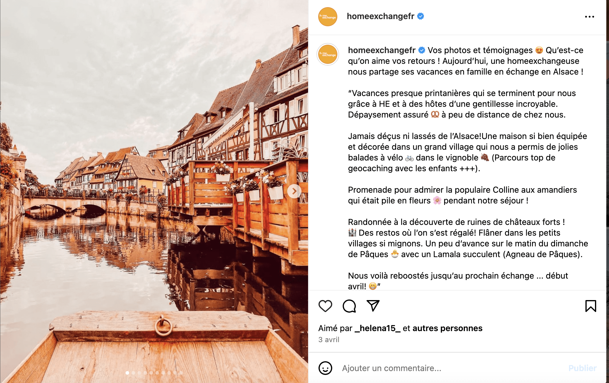 HomeExchange Instagram challenge