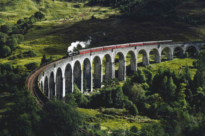 Tren en Escocia